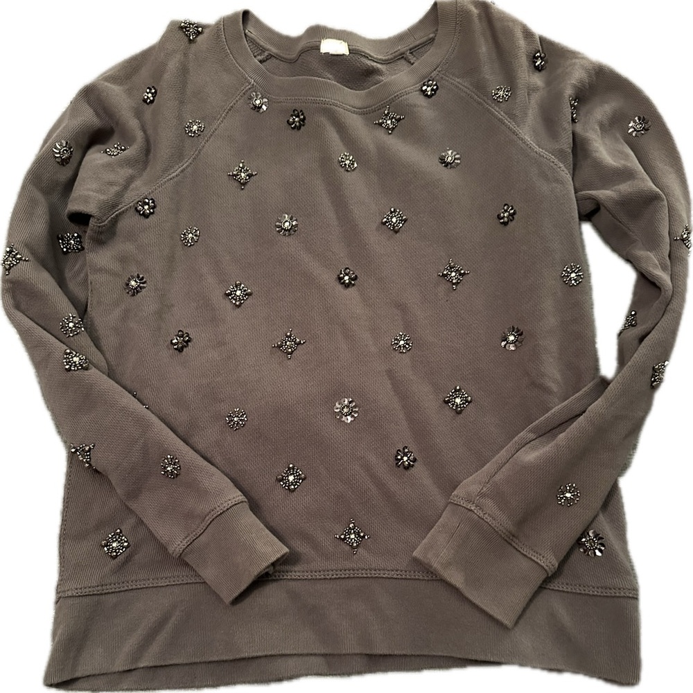 Embellished J Crew Sweatshirt